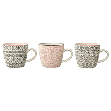 Bloomingville kleine Tassen Cecile, rosa grau, Keramik, 3er Set, 7,5cm im Sale